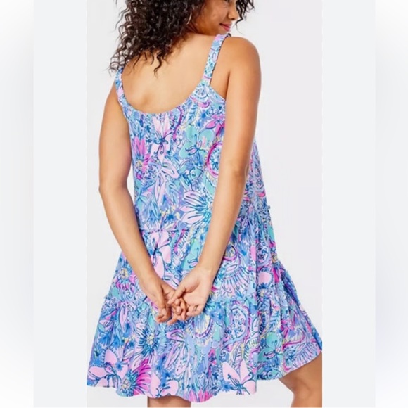 Lilly Pulitzer LORO Floral tank swing Dress, size Large - Picture 2 of 7